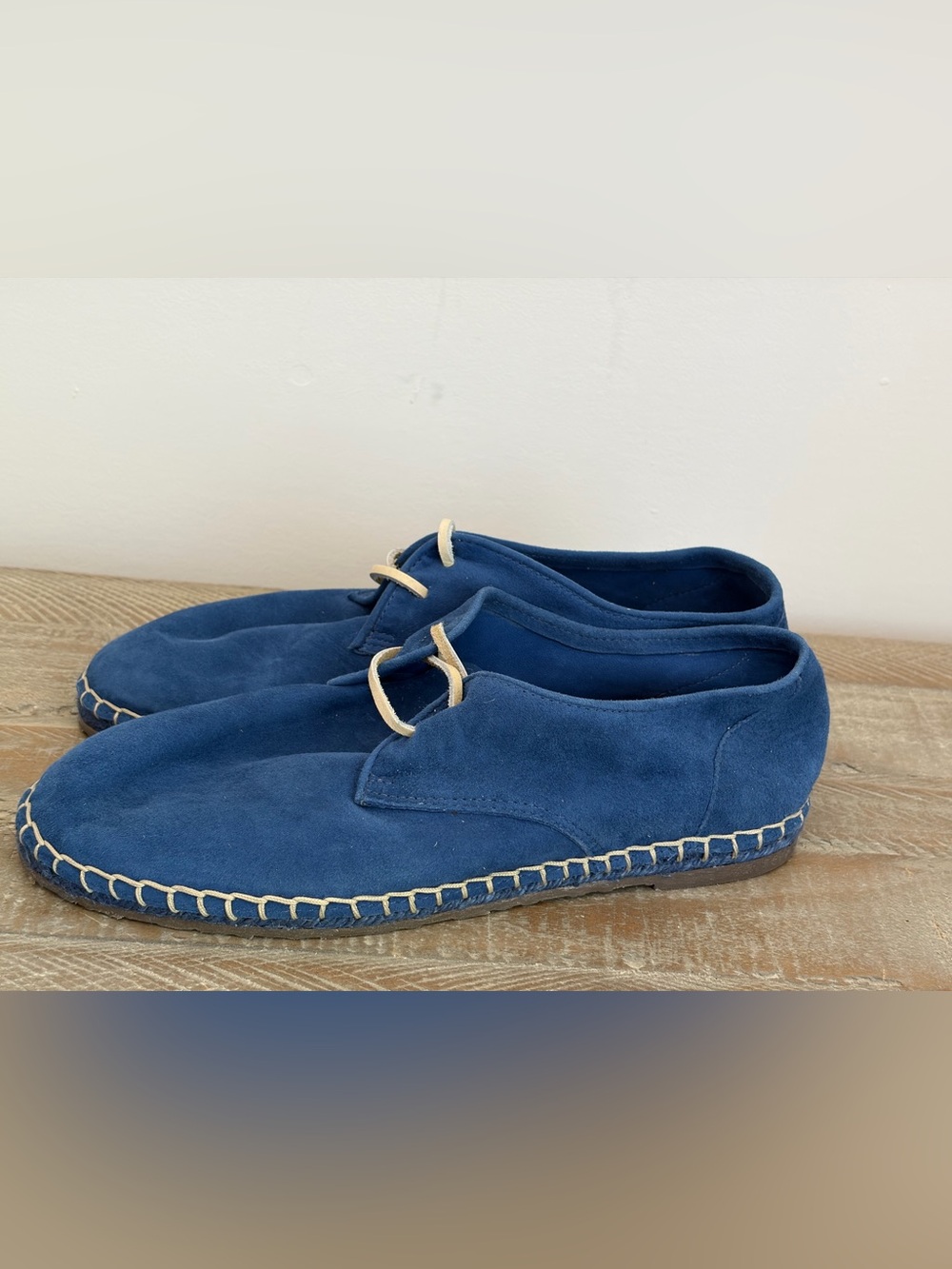 Sebago Blue Suede Handmade Moccasin